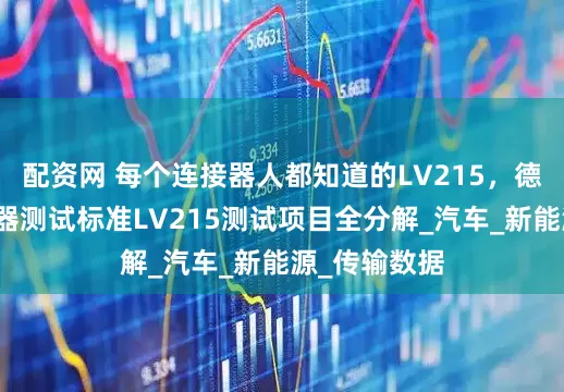 配资网 每个连接器人都知道的LV215，德系高压连接器测试标准LV215测试项目全分解_汽车_新能源_传输数据