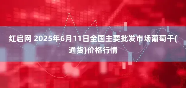 红启网 2025年6月11日全国主要批发市场葡萄干(通货)价格行情